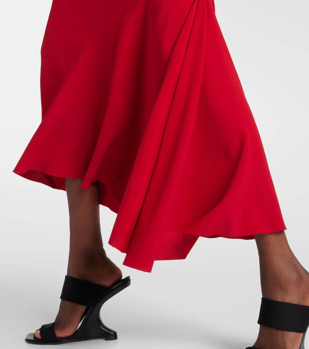 【Rick Owens】 High-riseミディスカート Rick Owens High-rise midi skirt Rick Owens