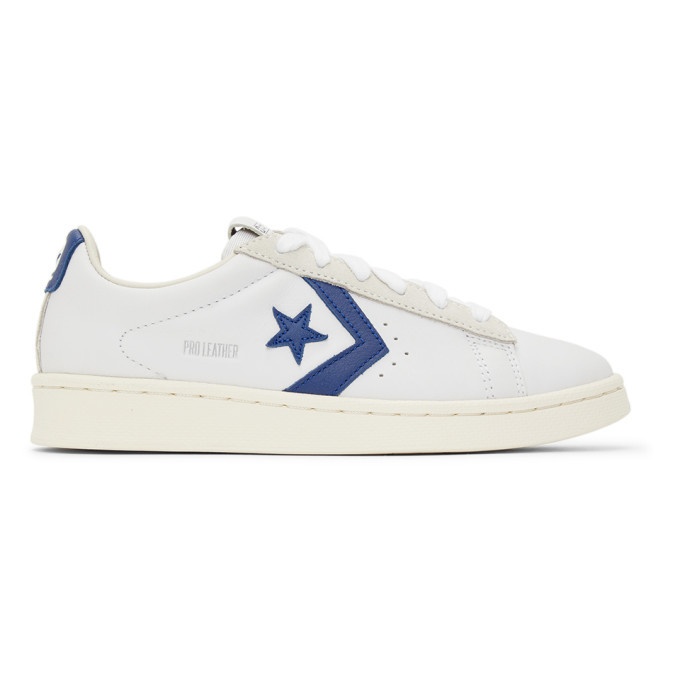 detectie breedtegraad Incubus Converse White and Navy Pro Leather OG OX Sneakers Converse