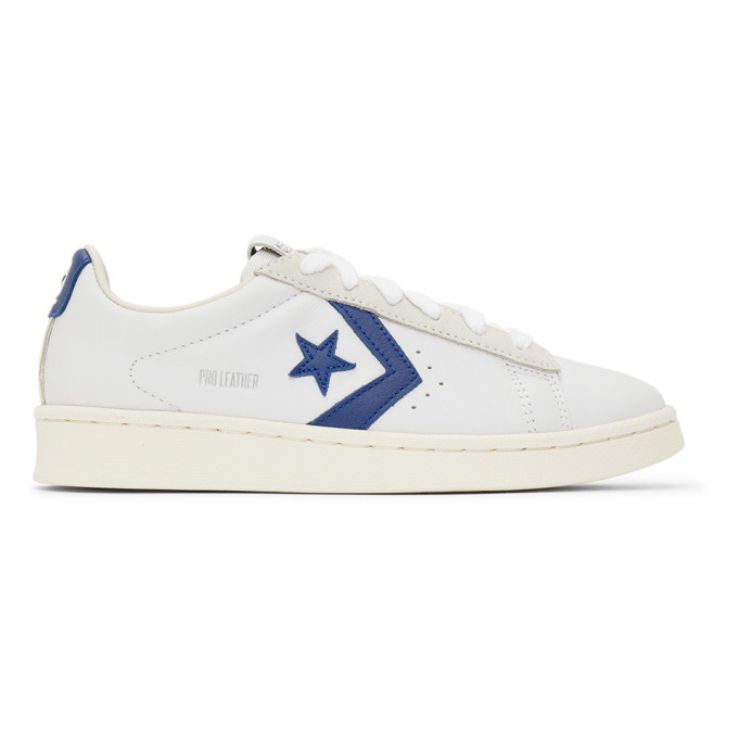 Photo: Converse White and Navy Pro Leather OG OX Sneakers