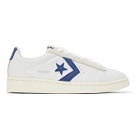 Converse White and Navy Pro Leather OG OX Sneakers