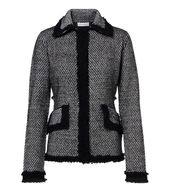 Photo: Nina Ricci Wool-blend tweed jacket