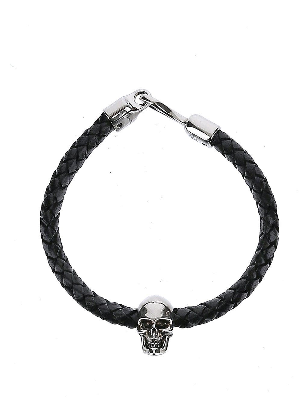 Photo: Alexander Mcqueen Skull Leather Bracelet