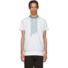 Dsquared2 White and Blue 50s Prom Cool Fit T-Shirt