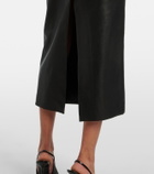Nour Hammour Elisse leather pencil skirt