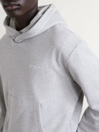 Givenchy - Logo-Embroidered Cotton-Jersey Hoodie - Gray