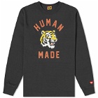 Human Made Men's Tiger Long Sleeve T-Shirt in Black