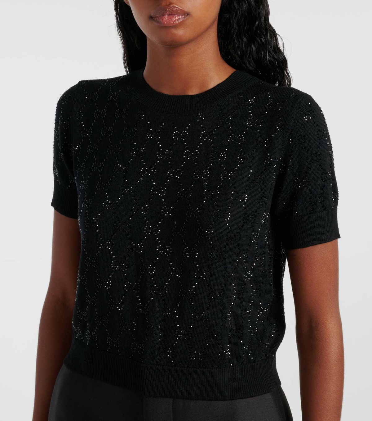 Gucci GG Crystal wool top Gucci