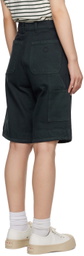 Objects IV Life Gray Five-Pocket Denim Shorts