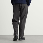 Universal Works Men's Seattle Cotton Pleated Track Pant in Charcoal