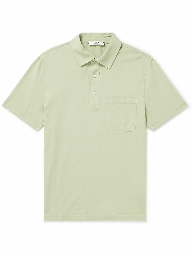 Photo: Mr P. - Garment-Dyed Cotton-Jersey Polo Shirt - Green