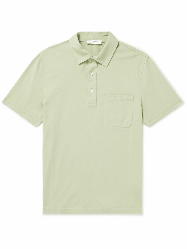 Photo: Mr P. - Garment-Dyed Cotton-Jersey Polo Shirt - Green