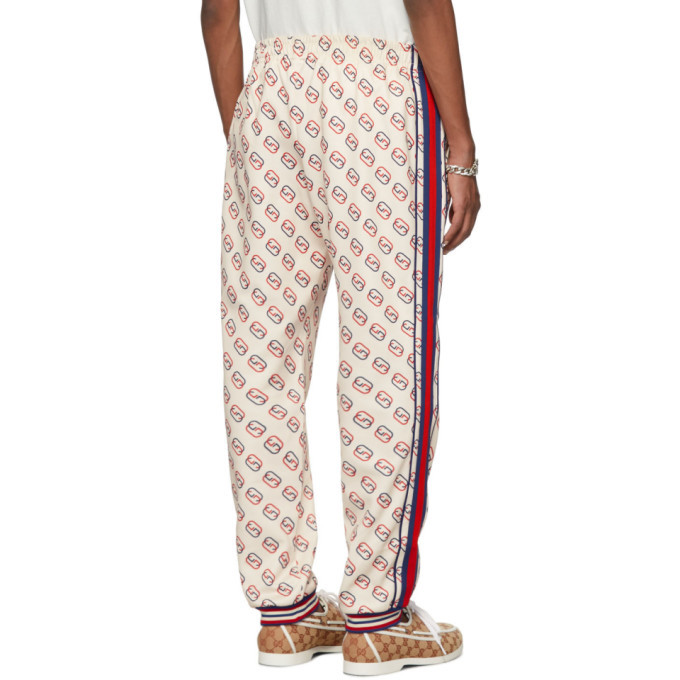 Gucci Off White Interlocking G Print Lounge Pants Gucci