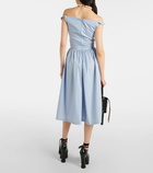 Vivienne Westwood Sunday gathered cotton midi dress