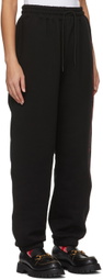 SSENSE WORKS SSENSE Exclusive Jeremy O. Harris Black Cursive Text Lounge Pants
