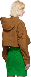 Kijun Brown Cropped Jacket