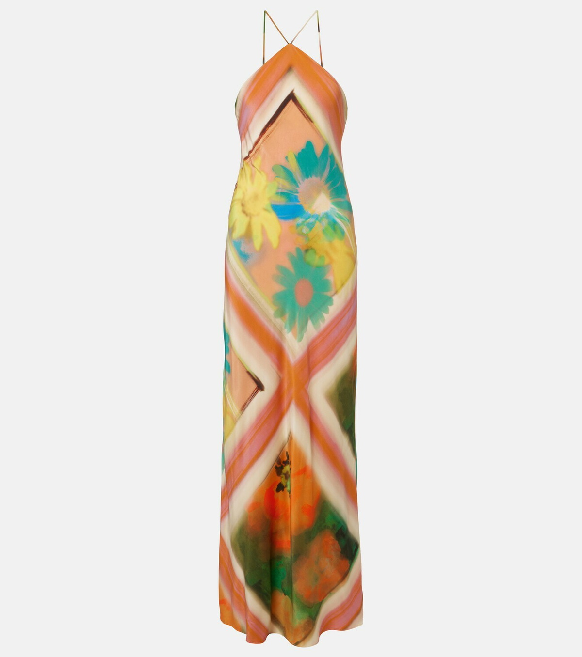 Staud Cubism floral maxi dress