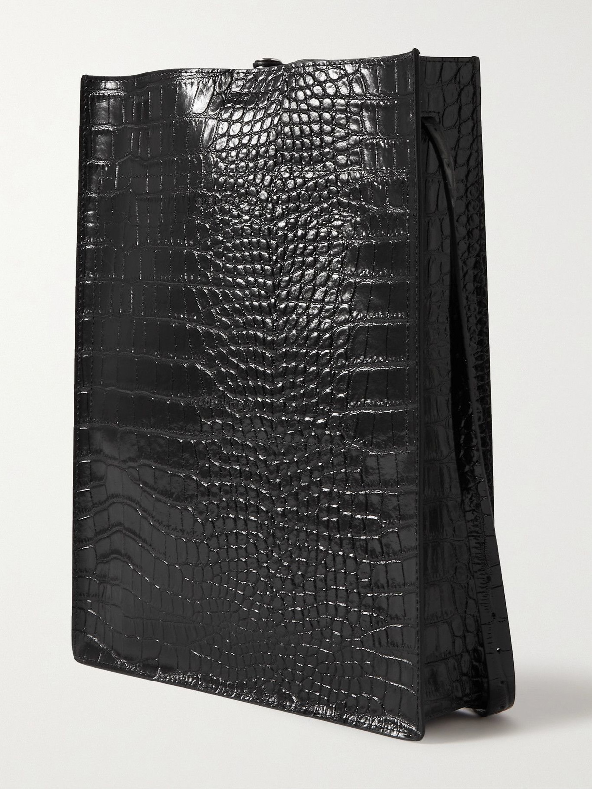 OUR LEGACY - Croc-Effect Leather Tote Bag Our Legacy