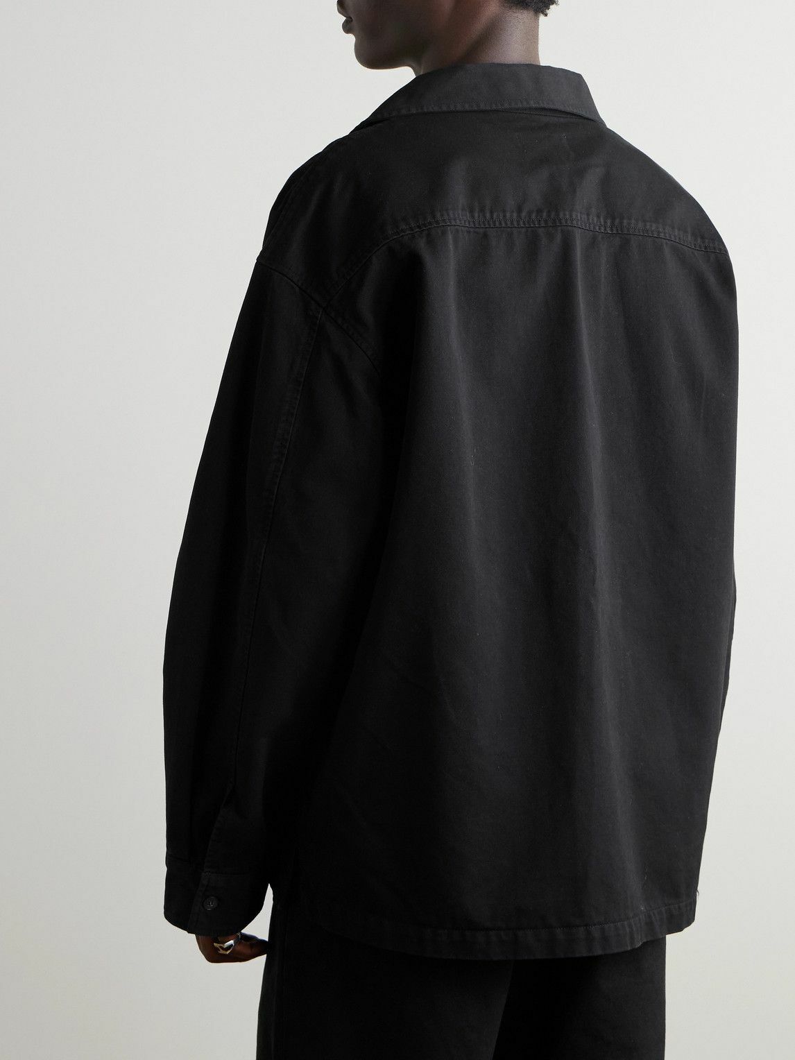 AGOLDE - Rhode Cotton Overshirt - Black