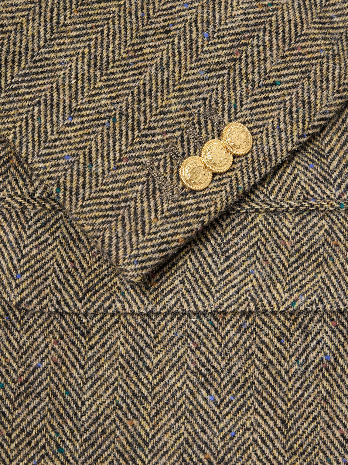 Slowear - Incotex Double-Breasted Herringbone Shetland Wool-Twill Blazer - Brown