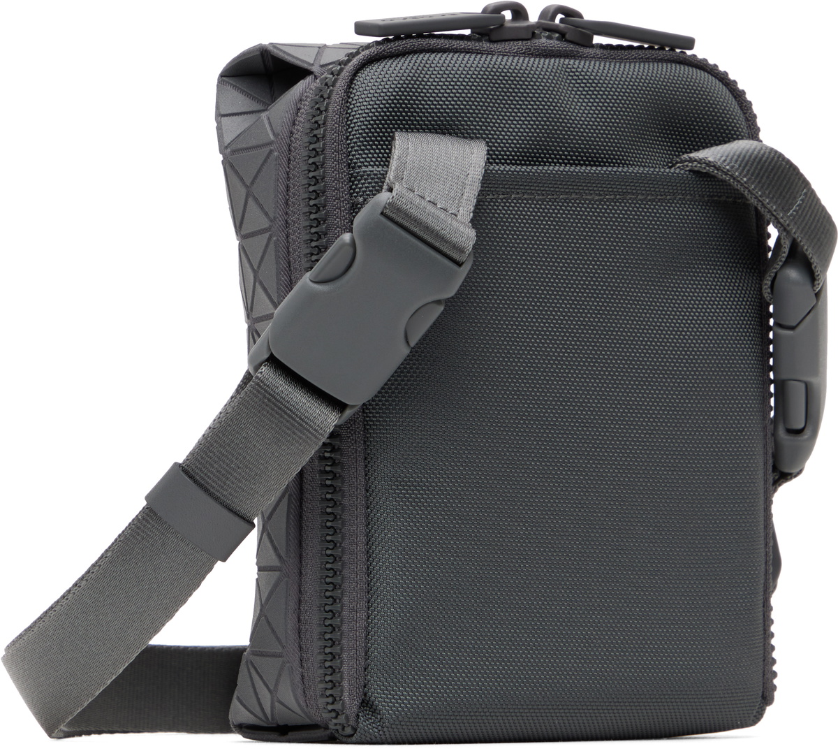 BAO BAO ISSEY MIYAKE Gray Beetle One-Tone Shoulder Bag