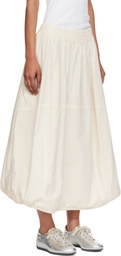 YMC Off-White Parachute Midi Skirt