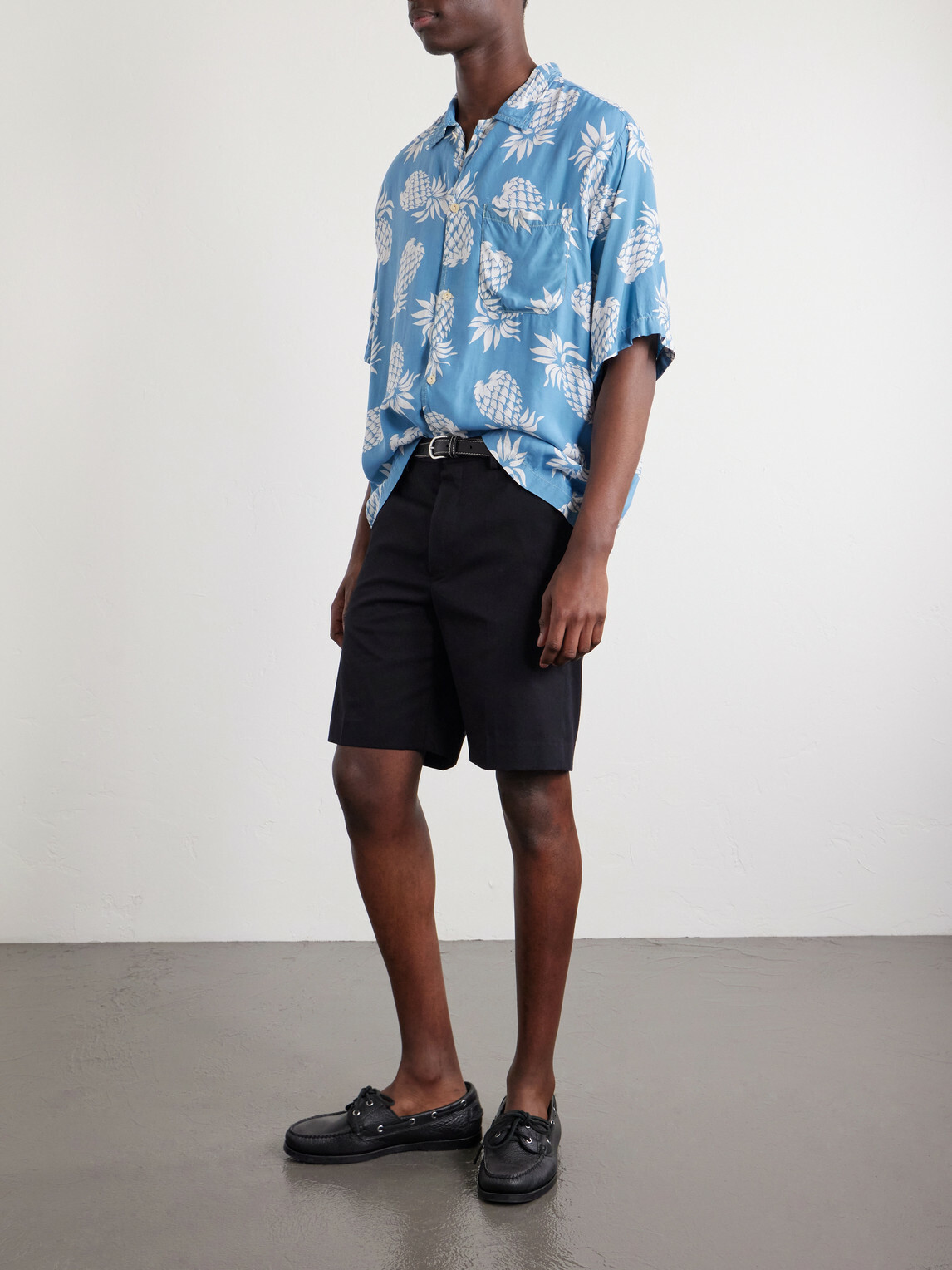 Remi Relief - Printed Woven Shirt - Blue