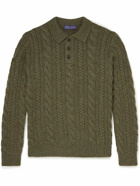 Ralph Lauren Purple label - Slim-Fit Cable-Knit Cashmere Sweater - Green