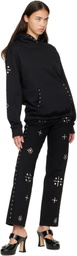Anna Sui Black Studs Hoodie