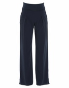 Manila Grace Womens Pants Midnight in Blue