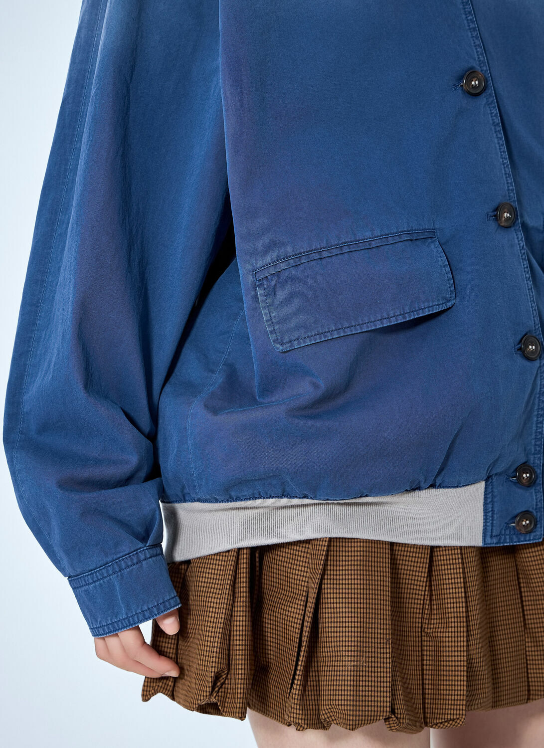 Miu Miu Old Washed Twill Blouson Jacket