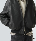 Studio Nicholson Over leather bomber jacket