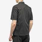 C.P. Company Men's Ripstop Zipped Shirt in Black