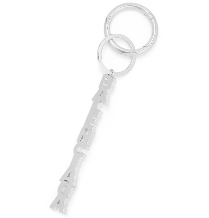 Photo: Balenciaga - Silver-Tone Logo Key Ring - Silver