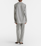 Tom Ford Striped silk straight pants