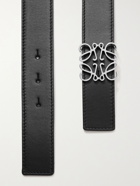 LOEWE - 3cm Reversible Leather Belt - Black