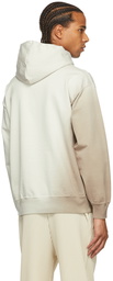 AURALEE Khaki Gradation Dye Hoodie