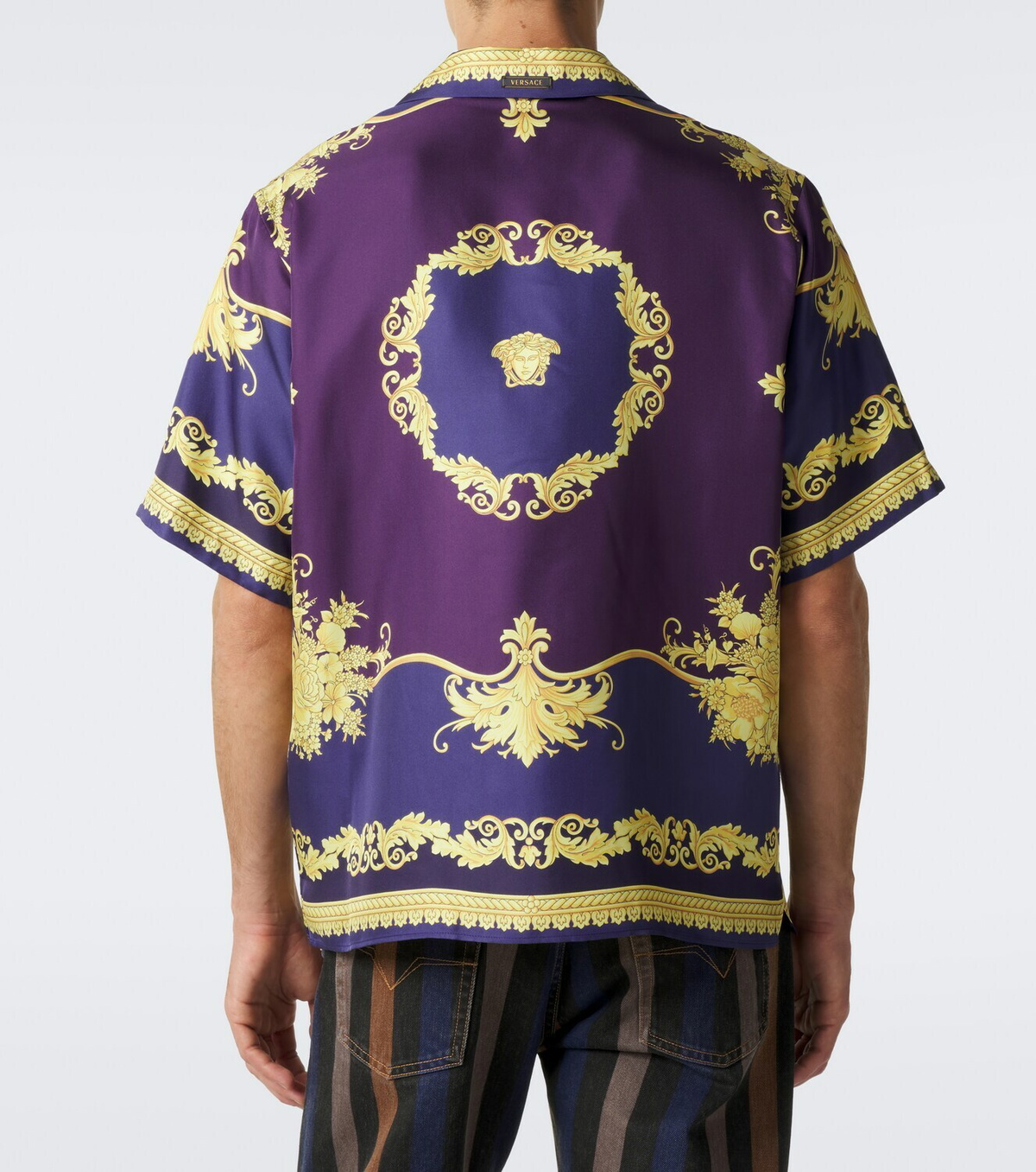 Versace Barocco silk twill shirt