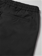Club Monaco - Travel Tapered Stretch-Shell Drawstring Trousers - Black