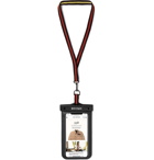 Palm Angels - Logo-Print PVC and Faux Leather Smartphone Lanyard Case - Black