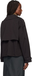 Proenza Schouler Black Proenza Schouler White Label Yasmin Cropped Trench Coat