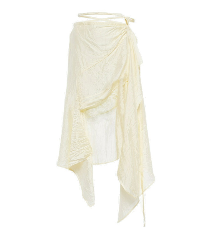 Photo: Acne Studios - Asymmetric silk-blend wrap skirt