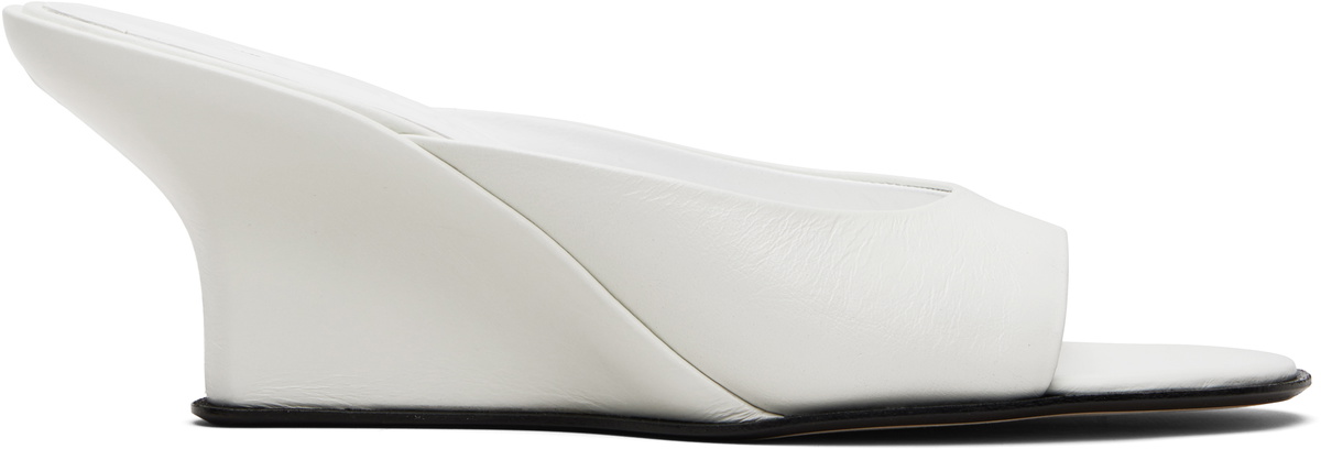 BY FAR White Caroo Heeled Sandals
