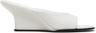 BY FAR White Caroo Heeled Sandals