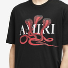 AMIRI Men's CNY Snake T-Shirt in Black/Red