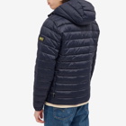 Barbour Men's International Ouston Hooded Quilt Jacket in Navy