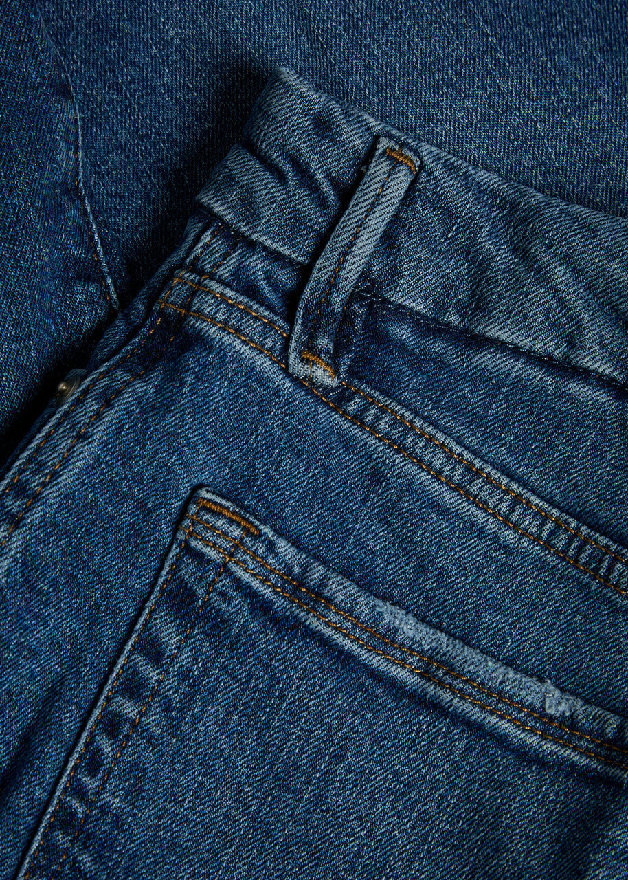 Good American Good Skate Wide-leg Jeans Blue