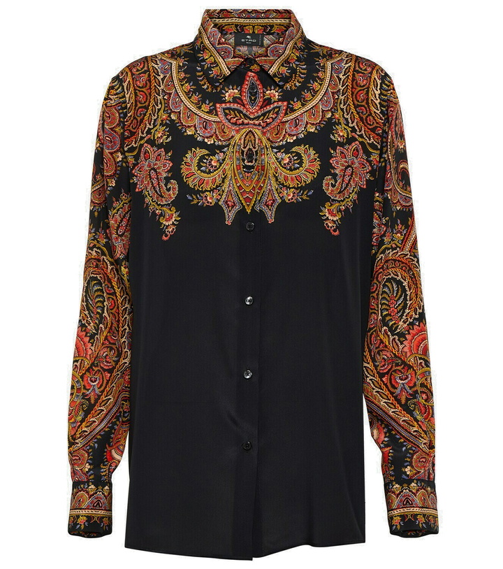 Photo: Etro Floral silk blouse