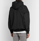 Fear of God - Oversized Logo-Appliquéd Loopback Cotton-Jersey Hoodie - Black