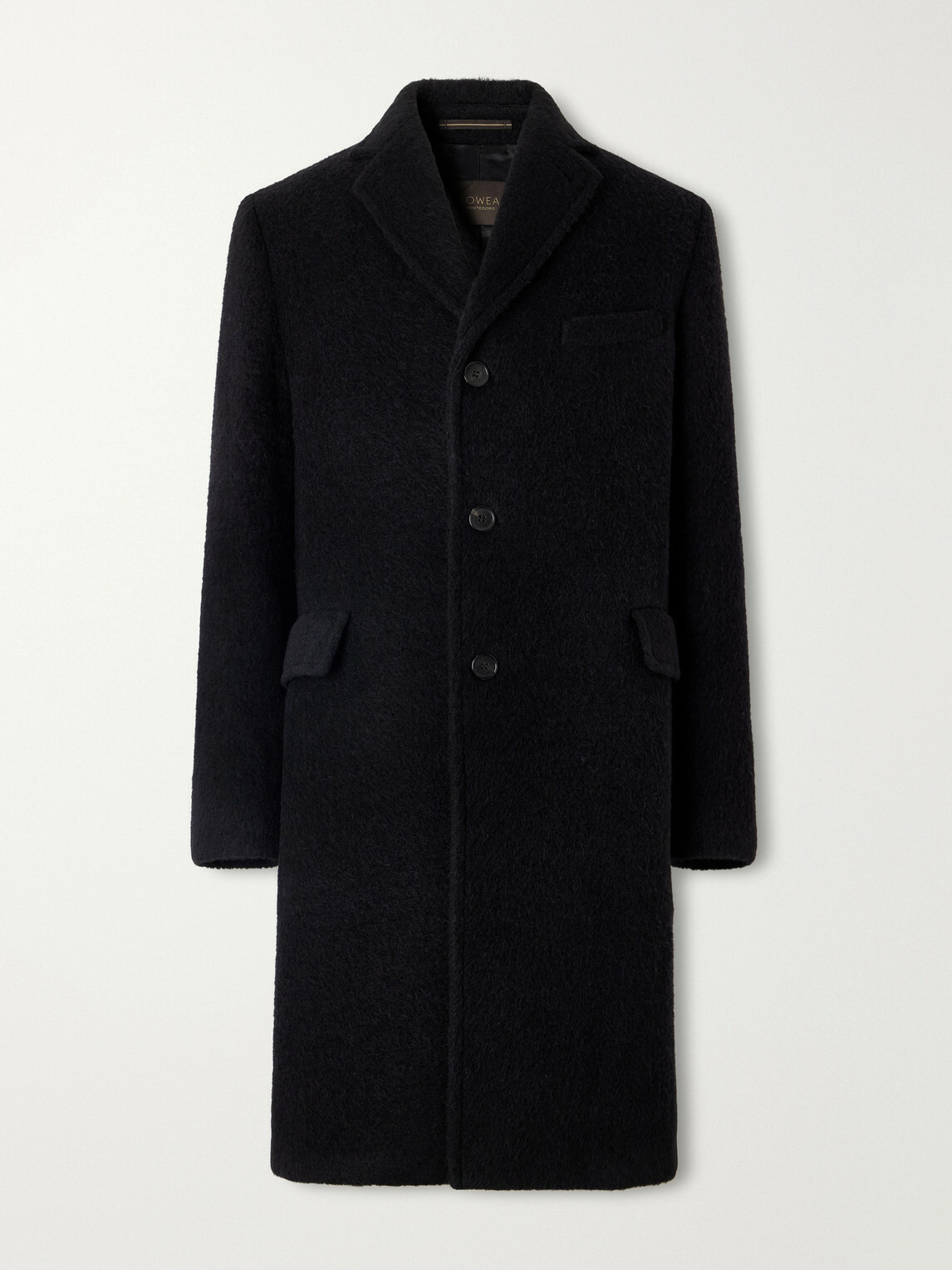 Slowear - Montedoro Alpaca-Blend Bouclé Coat - Black