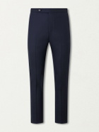 De Petrillo - Tapered Virgin Wool Suit Trousers - Blue